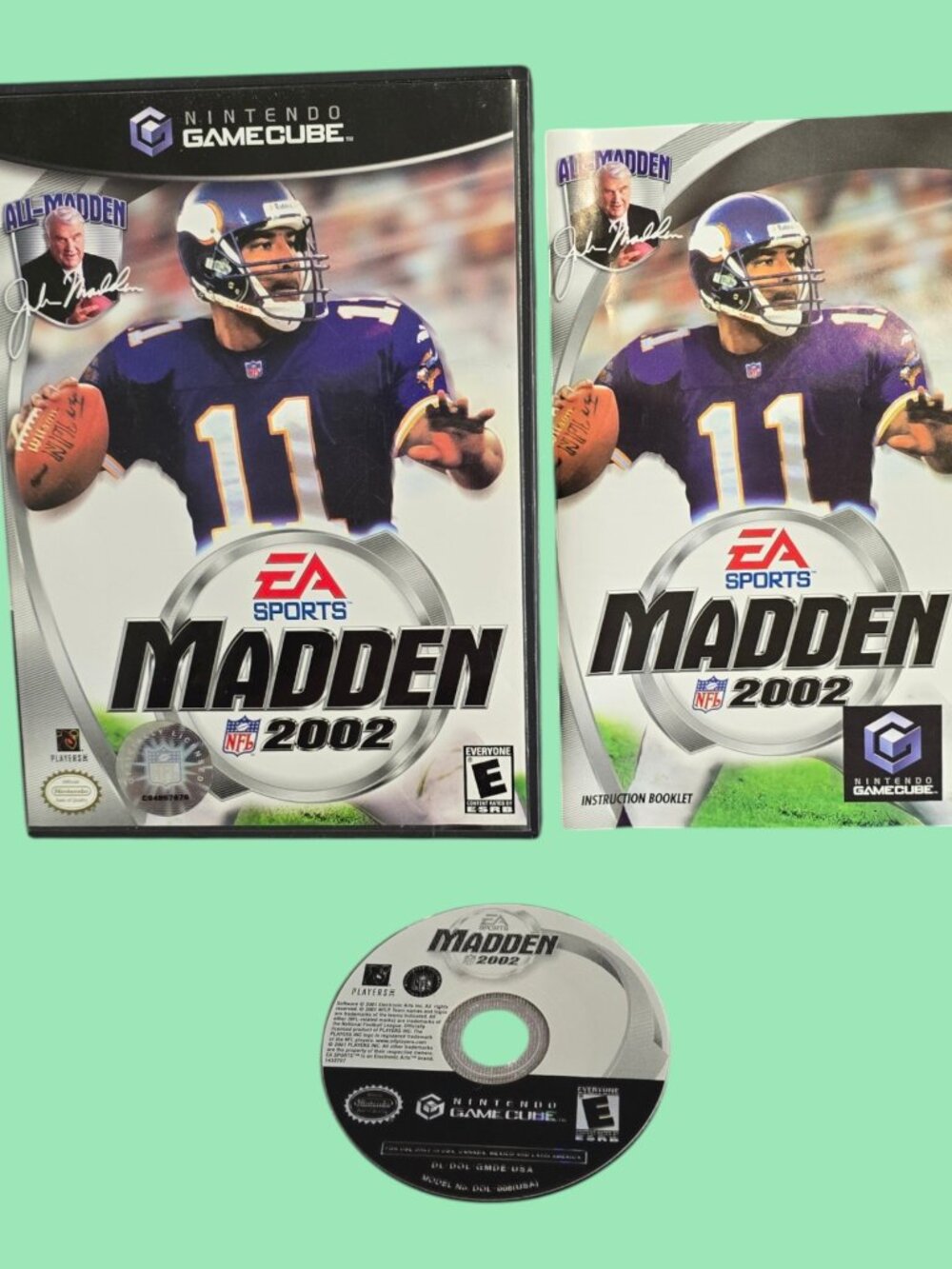 Madden NFL 2002 (Nintendo GameCube, 2001) CIB Complete!